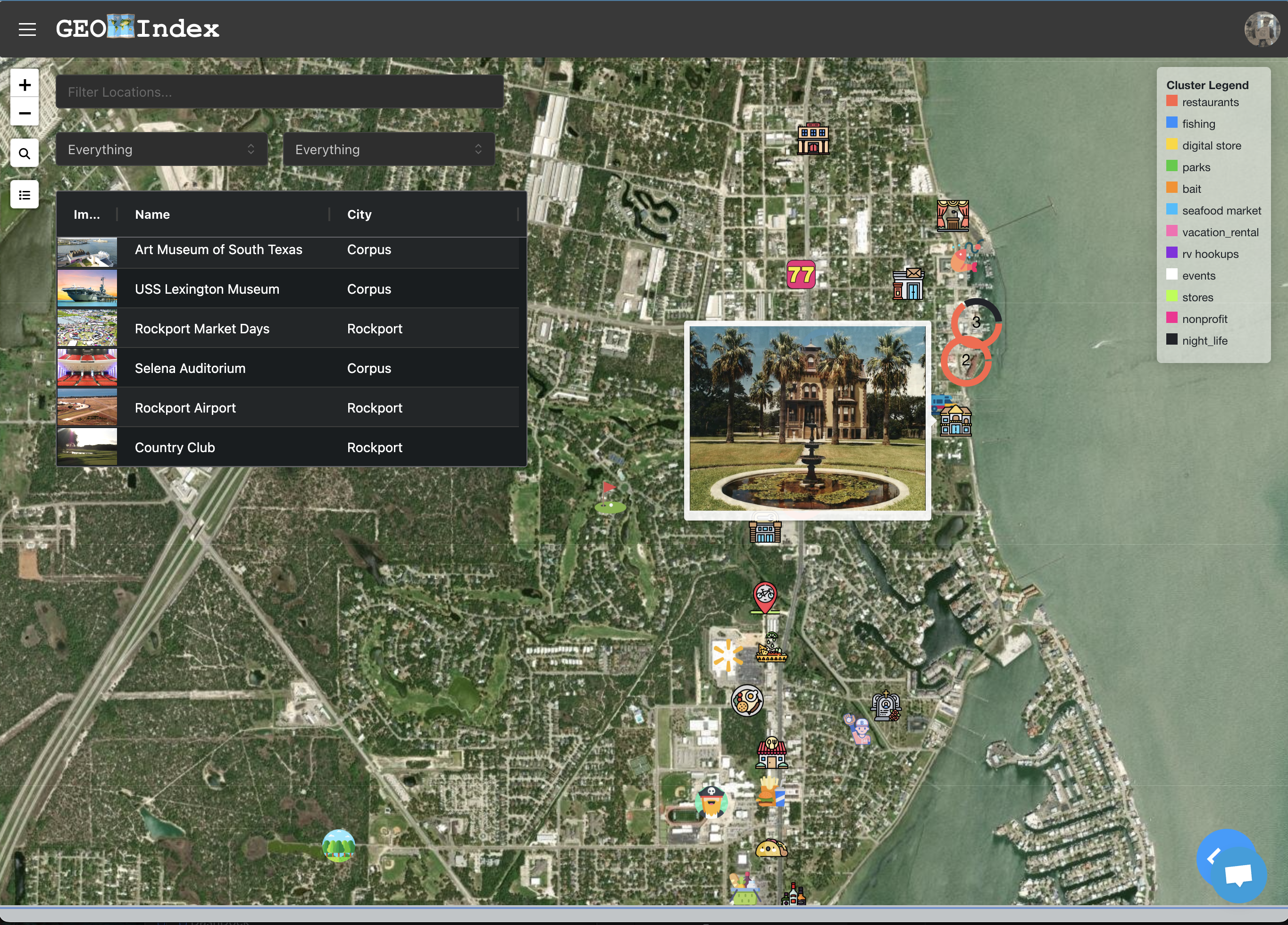 dash.geomapindex.com Screenshot